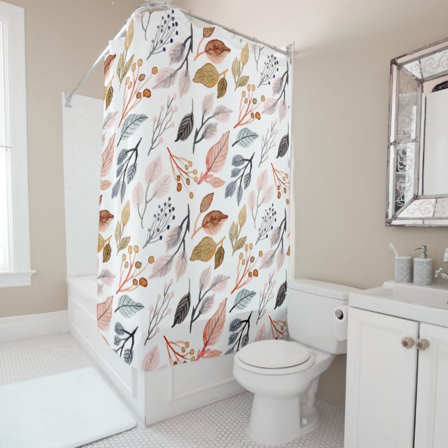 trend trendy fall fashion women trendy queen hoodi shower curtain (In Situ)