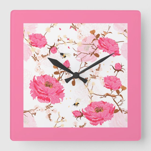 trend trendy fall fashion women trendy queen hoodi square wall clock (Front)