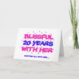 Trending 20TH marriage anniversary designs Card