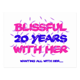 Trending 20th marriage anniversary designs postcard
