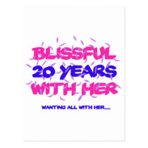 Trending 20TH marriage anniversary designs Postcard