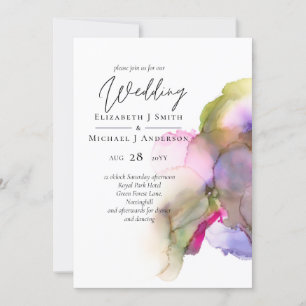 Trending Abstract Rainbow Purple Wedding