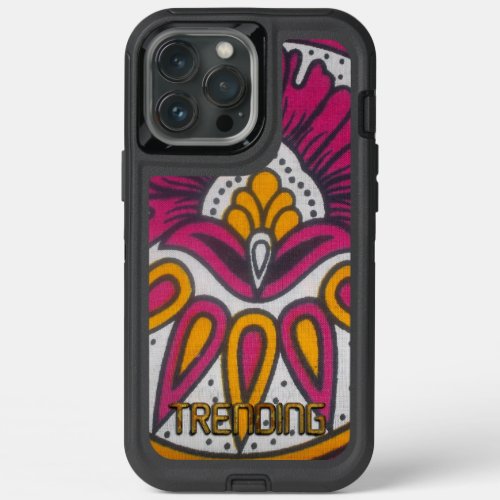   Trending African traditional colors cool retro  iPhone 13 Pro Max Case