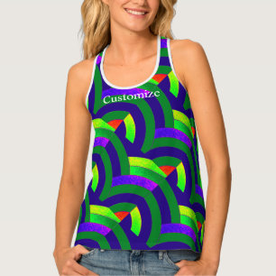 Trending chic modern chevrons  tank top