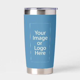 Trending Color Lincoln Blue With Custom Section Insulated Tumbler