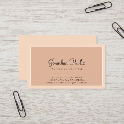 Trending Colors Stylish Design Modern Professional Business Card