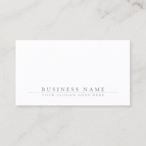 Trending Corporate Chic Clean Plain Modern Business Card