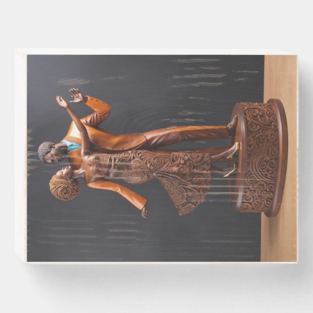 Trending Couple Wall Art Wooden Box Sign (Front Horizontal)