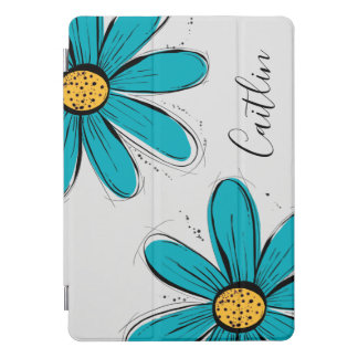 Trending Daisy teal inky art iPad Pro Cover
