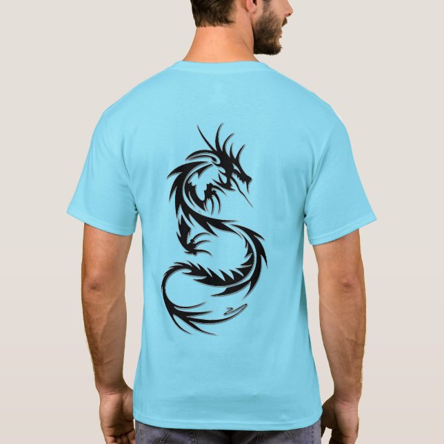 Trending Dragon Tattoo Style T-Shirt (Back)