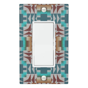 Trending Eclectic Ethnic Bohemian Mosaic Pattern Light Switch Cover