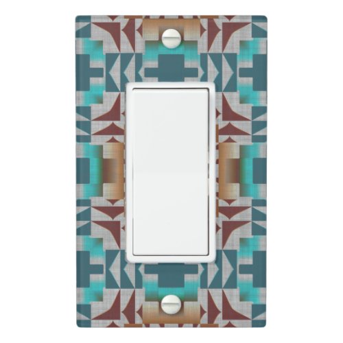 Trending Eclectic Ethnic Bohemian Mosaic Pattern Light Switch Cover