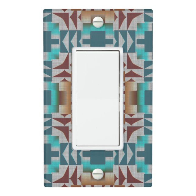 Trending Eclectic Ethnic Bohemian Mosaic Pattern Light Switch Cover (In Situ)