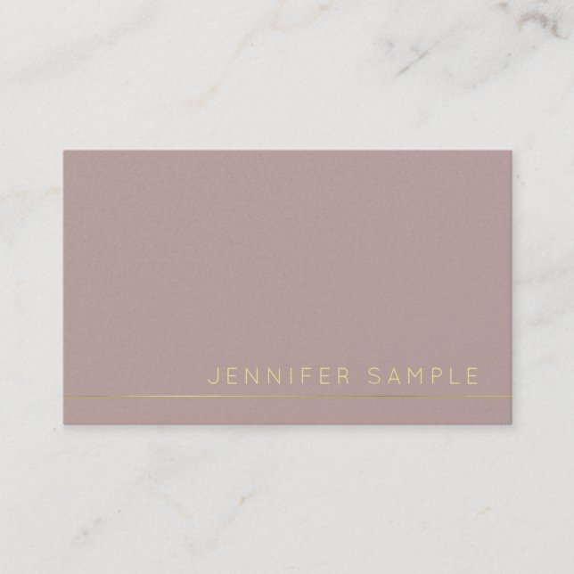 Trending Elegant Color Pearl Finish Luxury Business Card (Front)