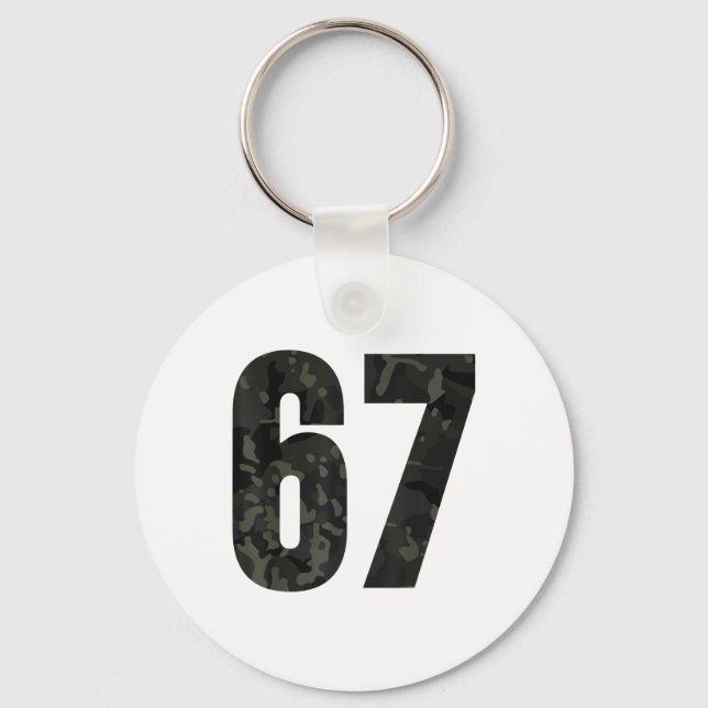 Trending Gen Alpha Six Seven 6 7 Meme Cam Multi Ca Keychain (Front)