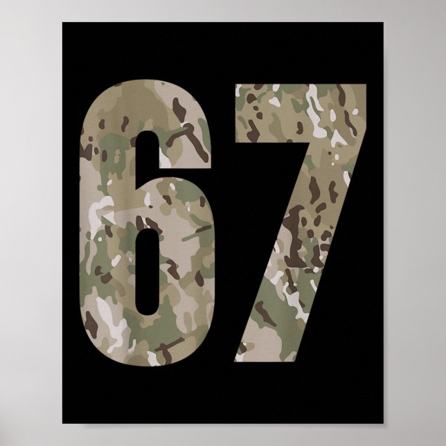 Trending Gen Alpha Six Seven 6 7 Meme Cam Multi Ca Poster (Front)
