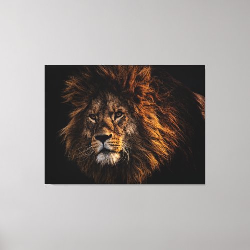 Trending Lion For Interior Home Decoration Canvas Print