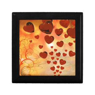 Trending love hearts, accessories. Valentines day Keepsake Box