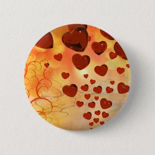 Trending love hearts, accessories. Valentines day Pinback Button