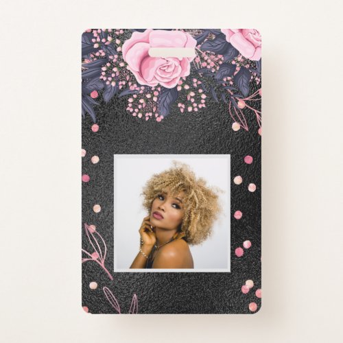 Trending Metallic Floral Stationery Budget Girly Badge