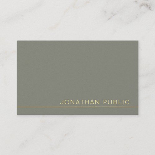 Trending Modern Elegant Green Pearl Finish Luxury Business Card