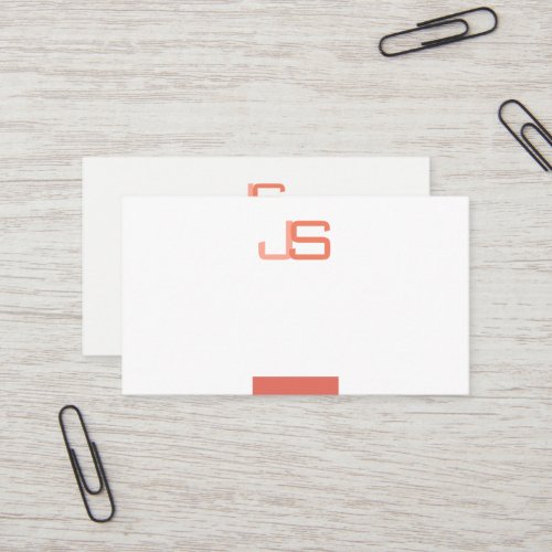 Trending Modern Elegant Monogrammed Template Business Card
