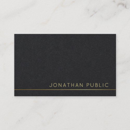 Trending Modern Elegant Premium Black Luxury Business Card