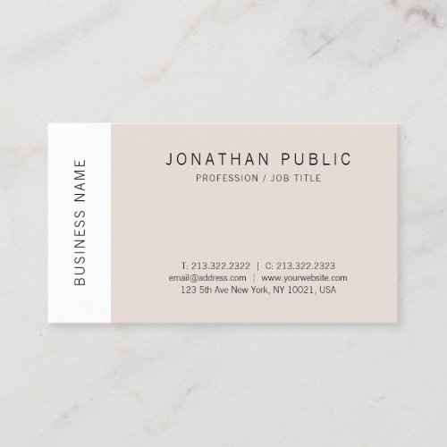 Trending Modern Elegant Simple Design Template Business Card