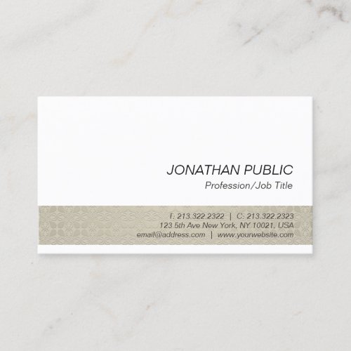 Trending Modern Elegant Smart Plain Professional Business Card