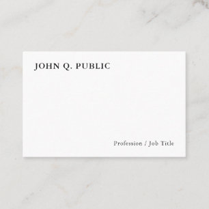 Trending Modern Minimalist Personalized Elegant Business Card