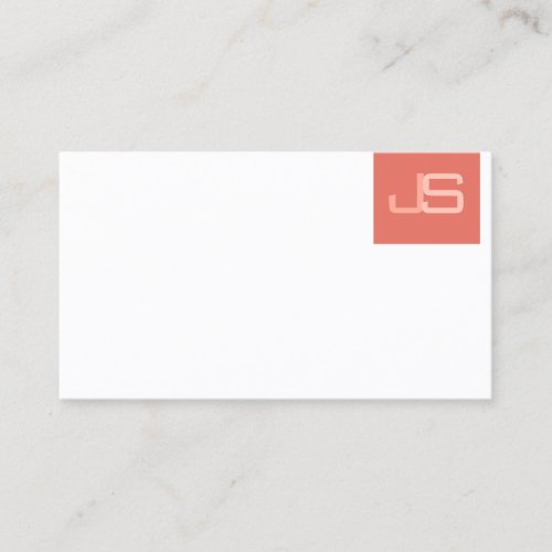 Trending Modern Monogram Elegant Personalized Business Card