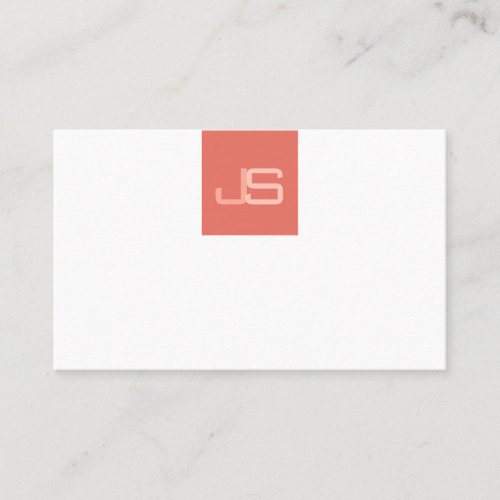 Trending Modern Monogram Elegant Template Business Card