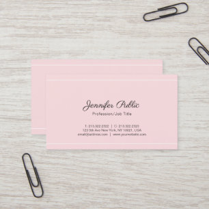 Trending Modern Sophisticated Plain Deluxe Silk Business Card