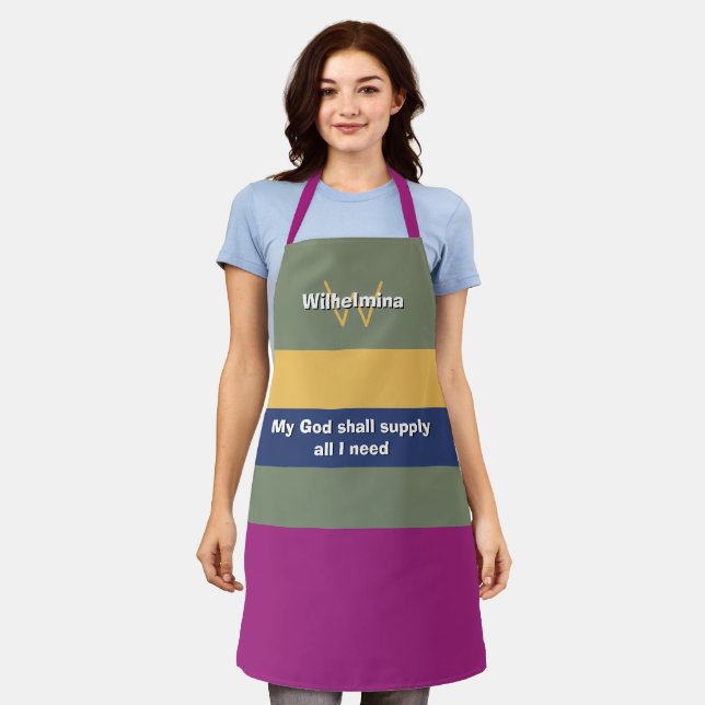 Trending Personalized MY GOD SHALL SUPPLY Apron (Worn)