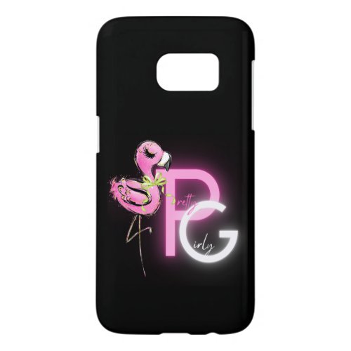 Trending Pretty Girly Fashion Decor Gifts Flamingo Samsung Galaxy S7 Case
