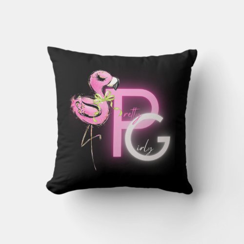 Trending Pretty Girly Fashion Decor Gifts Flamingo Throw Pillow