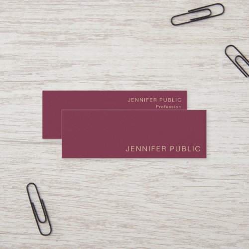 Trending Professional Modern Pearl Finish Luxury Mini Business Card