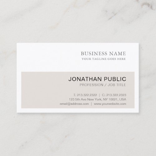 Trending Professional Modern Simple Luxury Elegant Business Card