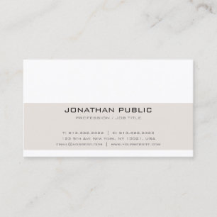Trending Professional Sleek Creative Modern Plain Business Card