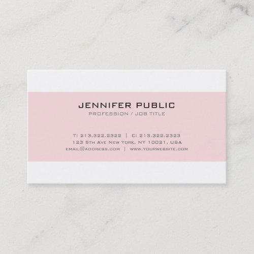 Trending Professional Sleek Modern Stylish Luxury Business Card