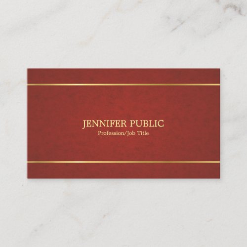 Trending Professional Sophisticated Creative Plain Business Card