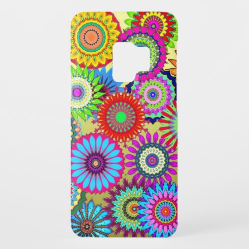 Trending Psychadelic Flower Power Print Accessory Case_Mate Samsung Galaxy S9 Case
