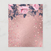Trending ROSEGOLD Wedding Pink Navy Metallic (Back)