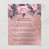 Trending ROSEGOLD Wedding Pink Navy Metallic (Front)