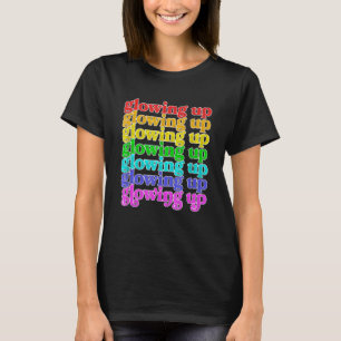Trending Social Media Glow Up Lgbtq Rainbow Glowin T-Shirt