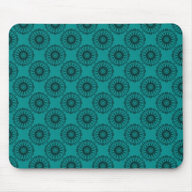 Trendsetter Mousepad, Teal Mouse Pad (Front)