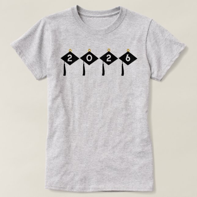 Trendy 2026 Graduation T-Shirt (Design Front)