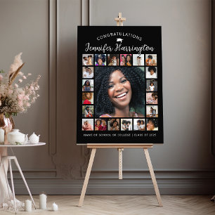 Trendy 21 Photo Collage Graduation Party Welcome Foam Board