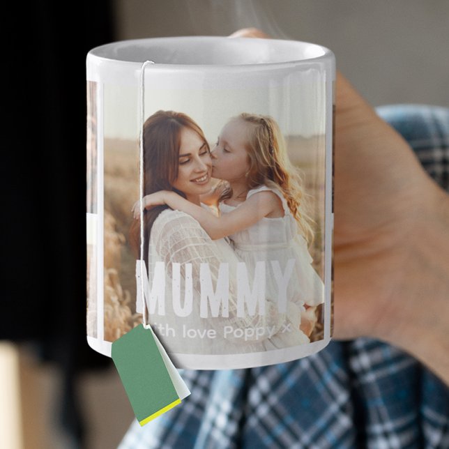 Trendy 5 Photo Collage Mummy Coffee Mug (Creator Uploaded)