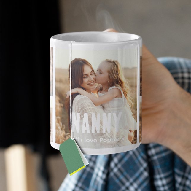 Trendy 5 Photo Collage Nanny Coffee Mug (Creator Uploaded)